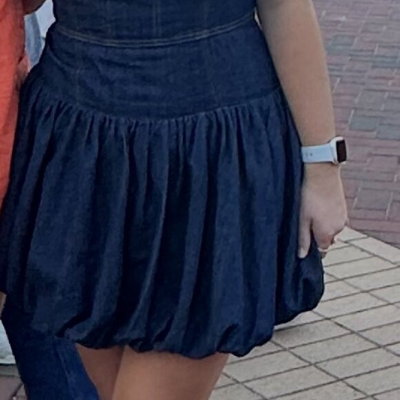 Reformation Delia Denim Mini Dress - Picture 3 of 4